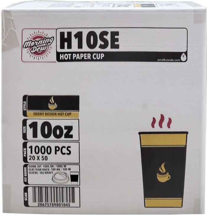 XXX - Morning Dew - 10oz Hot Paper Cups - Ebony Print - AP10C