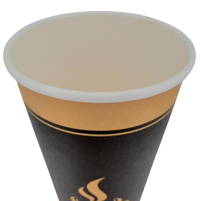Morning Dew - 20 oz Hot Paper Cups - Ebony Print - H20E