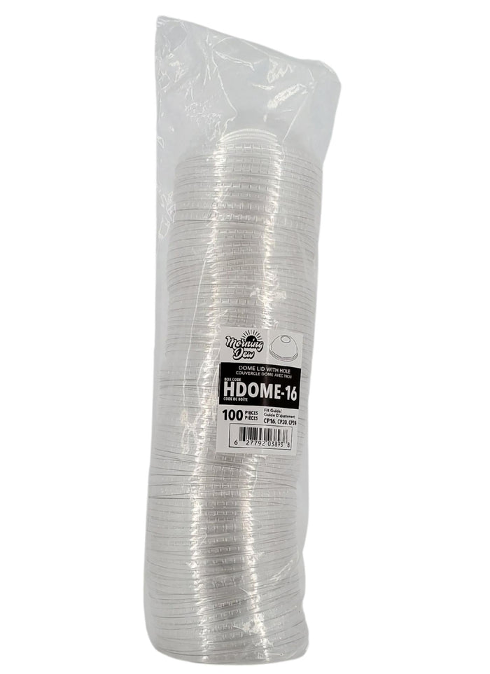 Morning Dew - Dome Lid with Hole - 16-24oz Cup - 98mm - HDOME-16