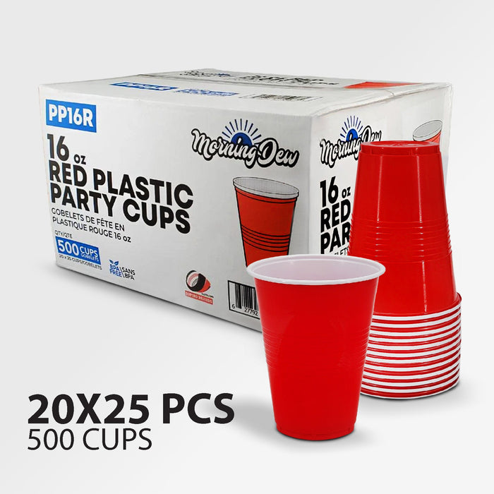 Morning Dew - 16oz - Red Party Cups - PP16R