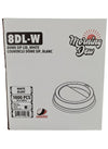 Morning Dew - Dome Sip Lid for 8 oz Tall Hot Paper Cups - White - 8DL-W