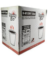 Morning Dew - 12 oz Hot Paper Cup - Double Wall - White - D-H12W