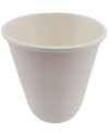 Morning Dew - 8 oz Tall Hot Paper Cup - Double Wall - White - D-H8TW
