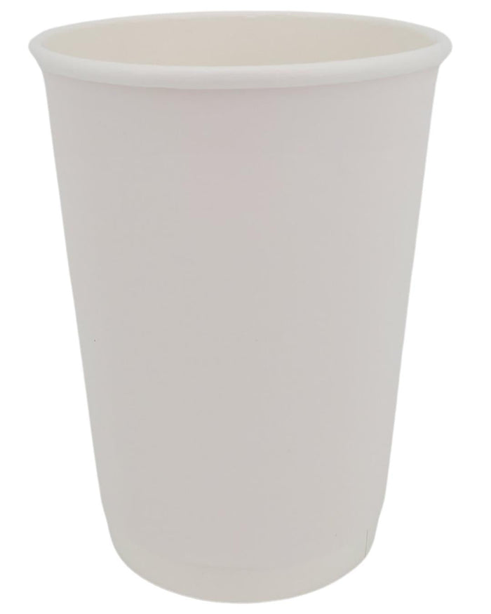 Morning Dew - 12 oz Hot Paper Cup - Double Wall - White - D-H12W