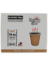 Morning Dew - 10oz Squat Hot Paper Cup - Ripple - Kraft - RC-H10SK