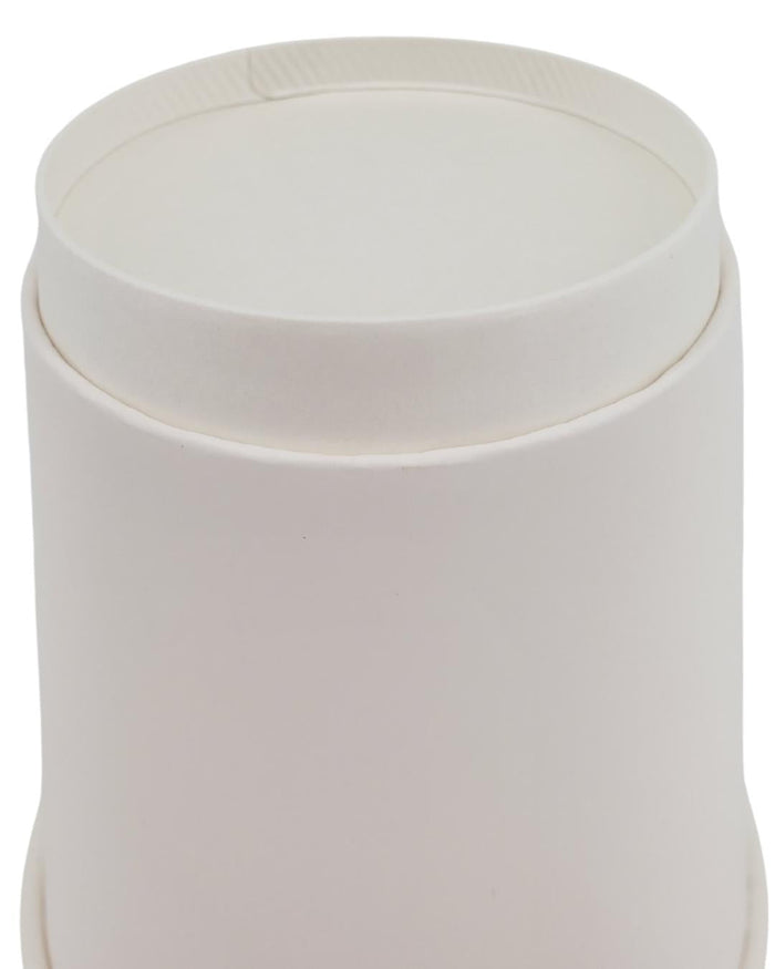 Morning Dew - 10oz Squat Hot Paper Cup - Double Wall - White - D-H10SW