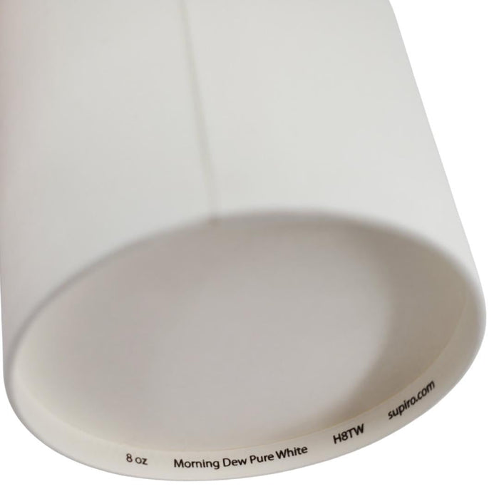 Morning Dew - 8oz Hot Paper Cups - White - H8TW