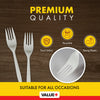 Value+ - Plastic Forks - White - Bulk - B1001