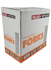 Value+ - Plastic Forks Heavy - White - Ind. Wrapped - WP2001