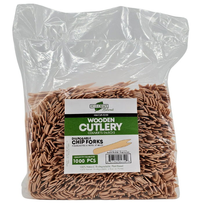 Eco-Craze - Wooden Fruit/Chip Fork - 85mm