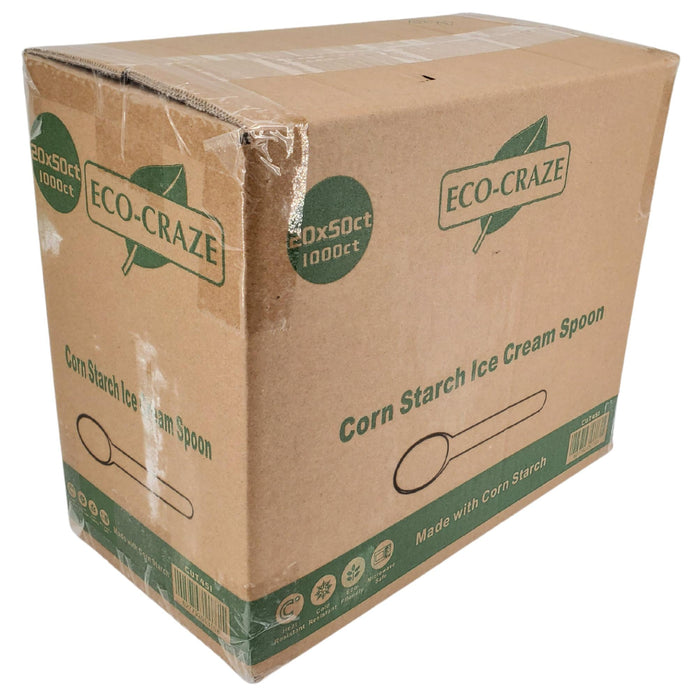 Eco-Craze - Corn Starch Ice Cream Spoon