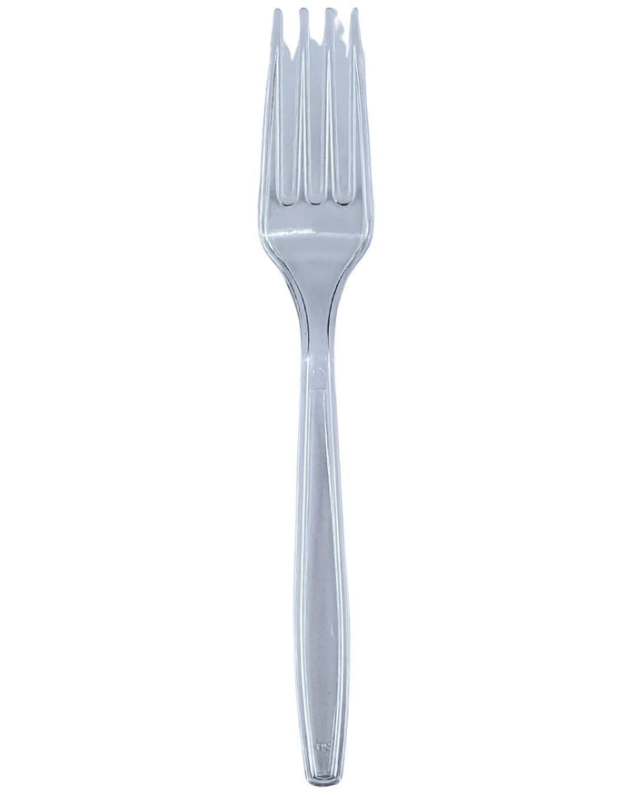 Value+ - Heavy - Plastic Forks - Clear - Retail Pack - RP3201