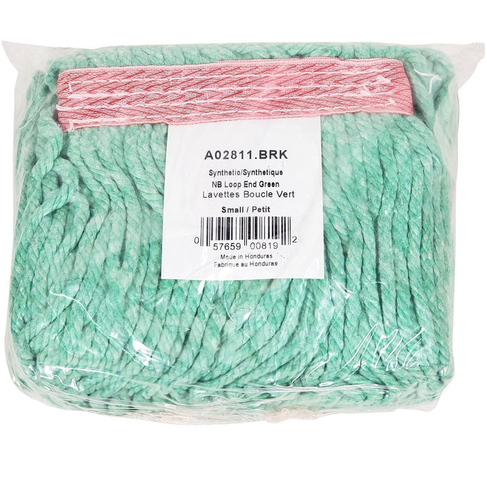 Can-Pro Synthetic Loop-End Mop Head - Green, Small