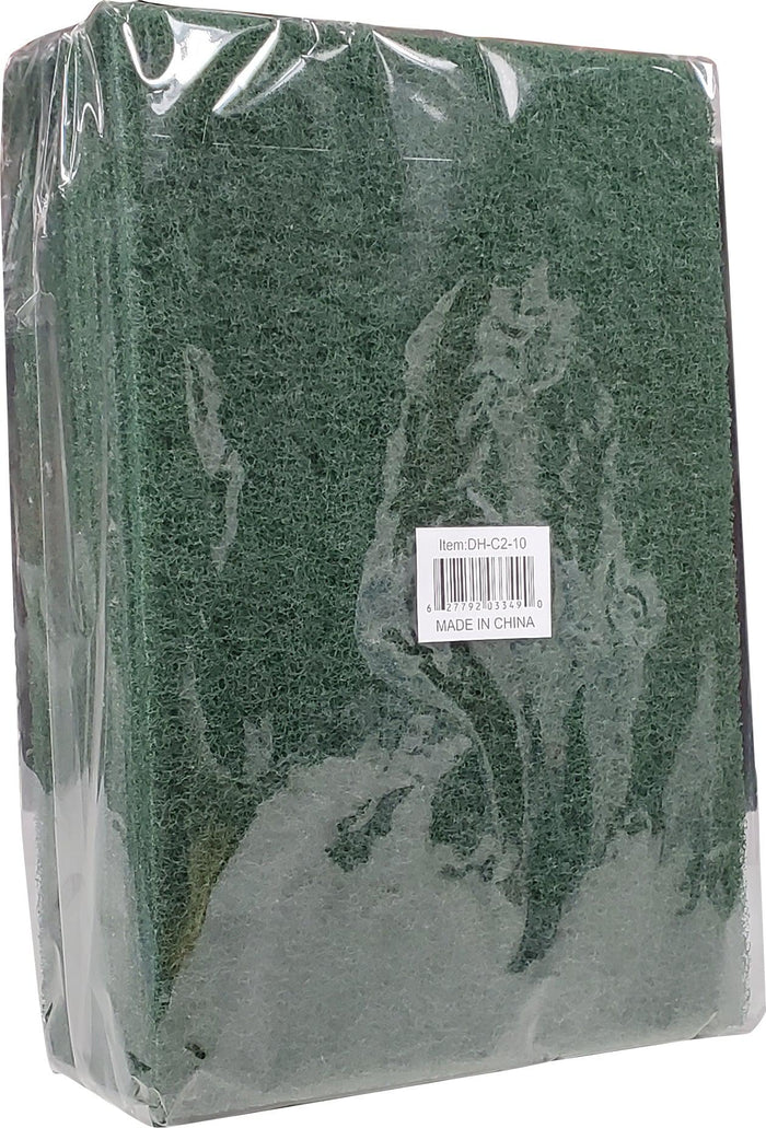 CLR - Dark Green Scouring Pad 23x15x1cm 8/pack-DH-C2-10