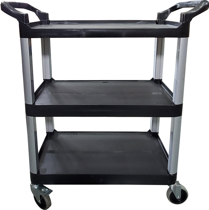 Spartano - Small (84*43*95 cm ) 3 Shelf Trolley, Black/Grey - 4896