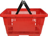 28L Shopping Basket - Plastic - Plastic Handle - XJL12