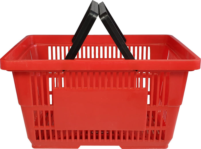 28L Shopping Basket - Plastic - Plastic Handle - XJL12