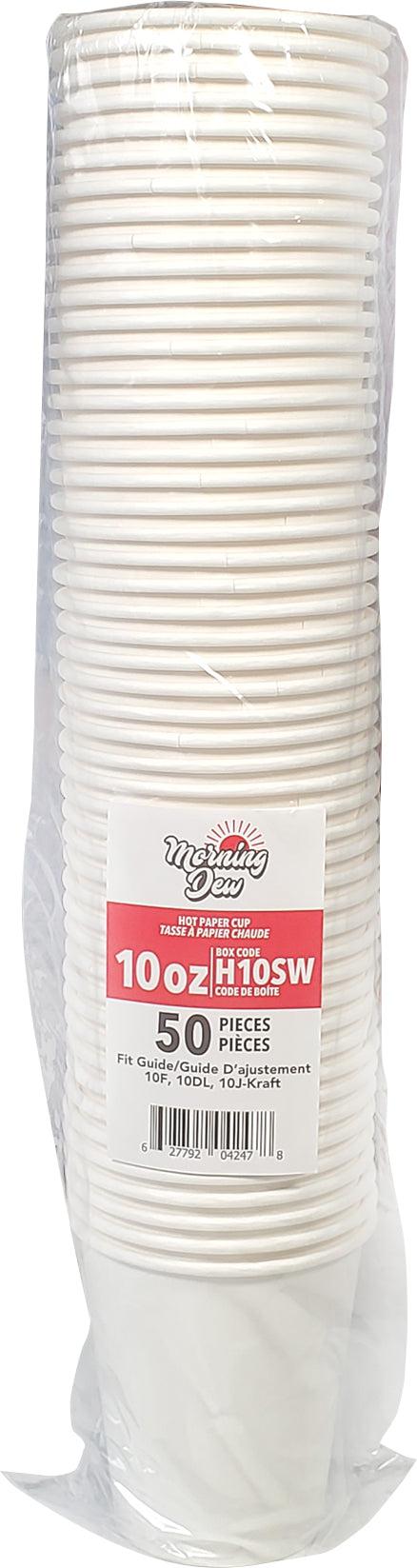 Morning Dew - 10oz Hot Paper Cup - White - H10SW