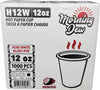Morning Dew - 12oz Hot Paper Cup - White - H12W