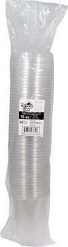 Morning Dew Clear PET Plastic Cups - 16oz