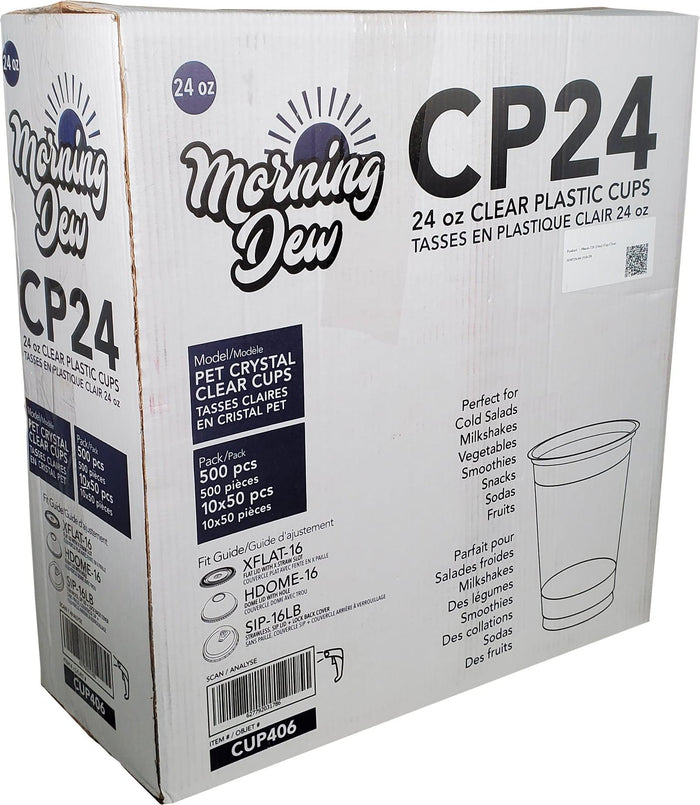 Morning Dew - 24oz Clear Pet Cup - 98mm - CP24