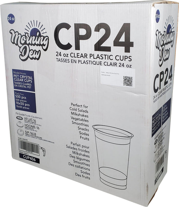 Morning Dew - 24oz Clear Pet Cup - 98mm - CP24