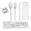 Value+ 6-Piece Medium Heavy Meal Kit Disposable Cutlery (F/K/TS/N/S&P) - 500 Pack, White