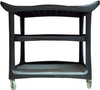 Spartano - X-Large ( 111*52*94 cm) 3 Shelf Trolley, Black - 4901