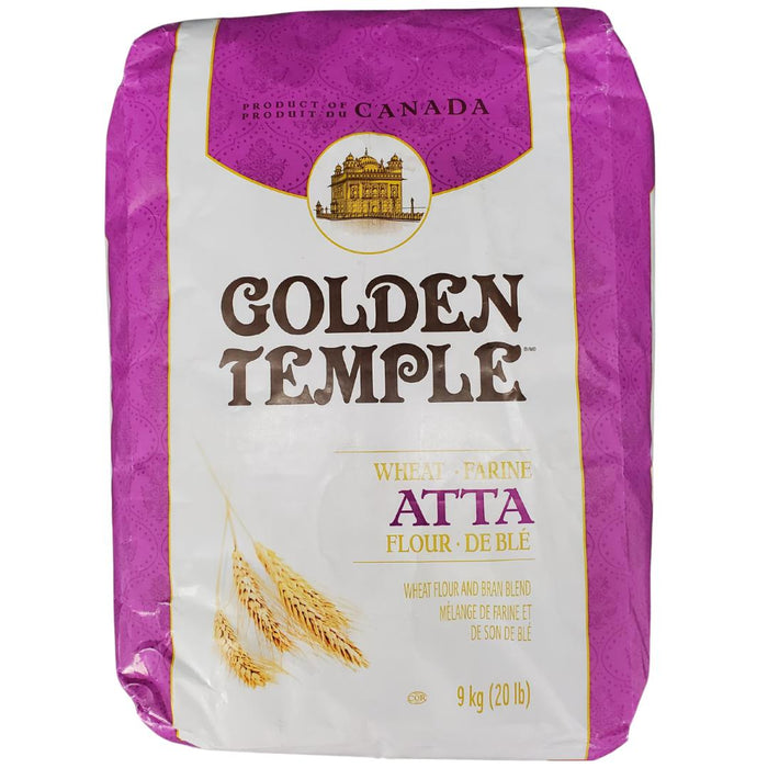 CLR - Golden Temple - Wheat Flour - Purple bag - 9kg - Atta