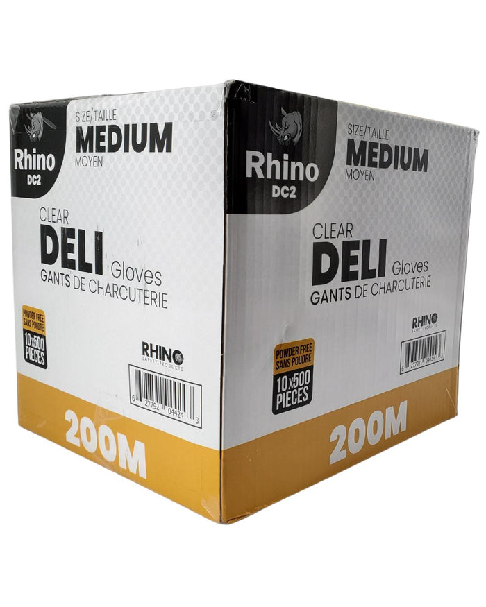 Rhino - DC2 - Clear Deli Gloves - Medium - 200M