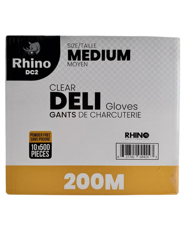 Rhino - DC2 - Clear Deli Gloves - Medium - 200M