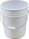 Hoffmann - Plastic Pail w/Steel Handle - White - 19L - PR1907