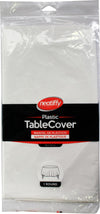 CLR - Table Cover - 84” Round - White Solid
