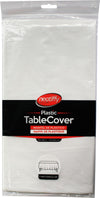 CLR - Table Cover - 54x108” Rectangular - White Solid
