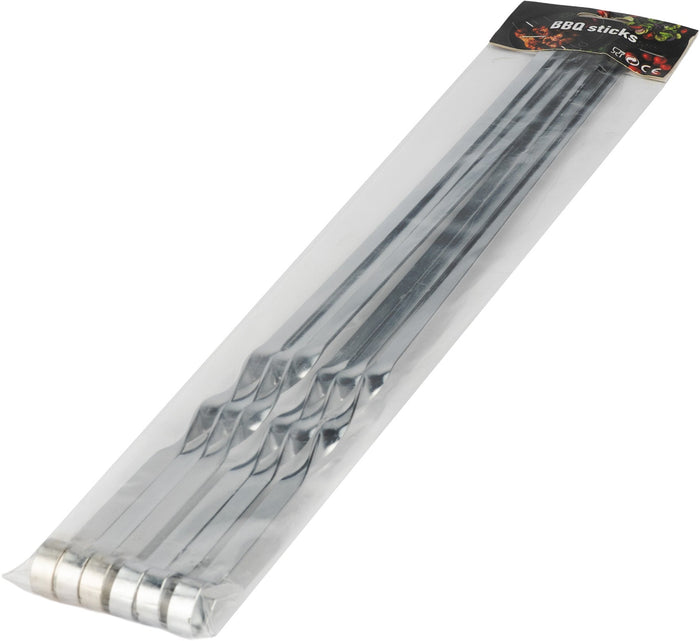 Stainless Steel BBQ Twisted Skewers (49.55x1x0.177cm)