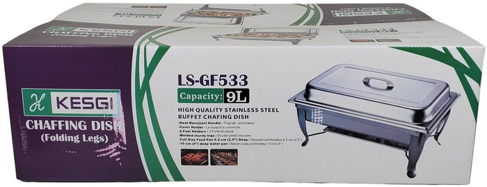 Kesgi - Chafing Dish 9 L w/Folding Legs - LS-GB533
