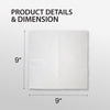 Mayfair - 1 Ply Cocktail Napkins 1/4 Fold - White - CNAP01