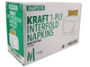Mayfair - 1 ply Interfold Napkins 1/4 Fold - Kraft - INAP01K