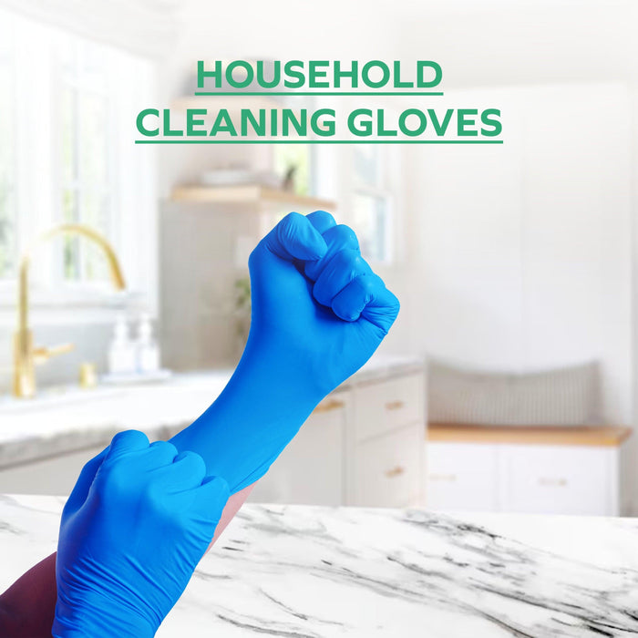 Rhino - NB6 - Blue Nitrile Gloves - Medium - 600M