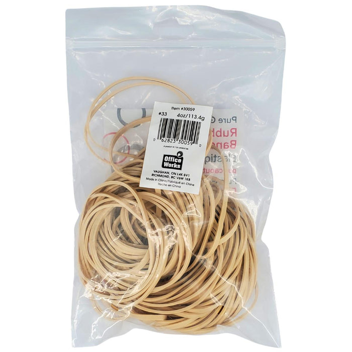 Office Works - #33 Rubber Bands - 4oz