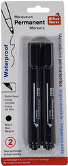 Office Works - 2-Pk Permanent Marker