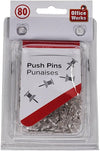 Office Works - 80-pc Push Pins