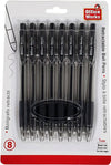 Office Works - Ball Pens Retractable 8-Pk