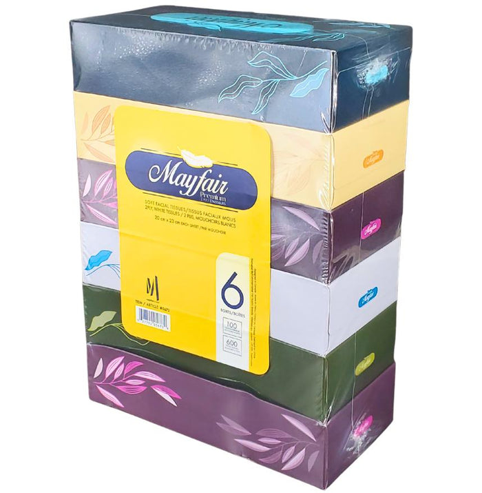 Mayfair - 2ply White Facial Tissue- 100 shts. - 5672