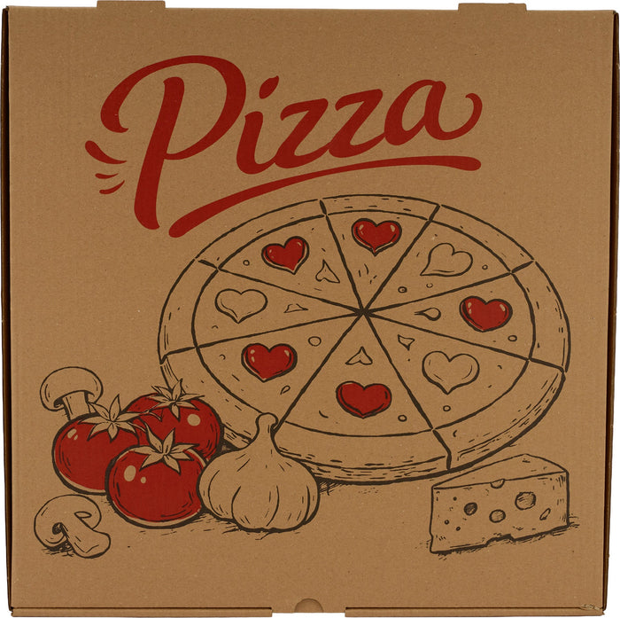 Printed Kraft Pizza Box - 16