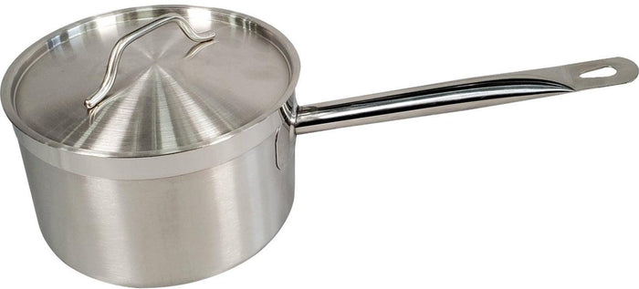 Pro-Kitchen/Kesgi - Sauce Pot - SS - 22cmx13cm w/Long Handle & Lid