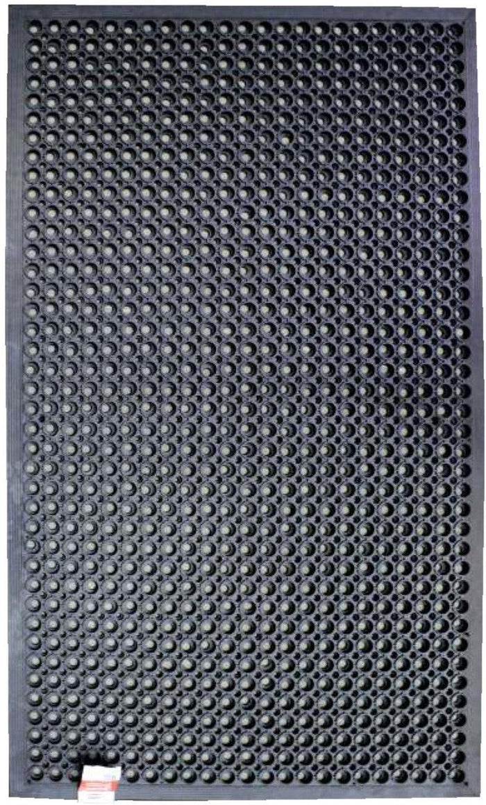 Pro-Kitchen - Black Rubber Anti-Fatigue Mat - 36