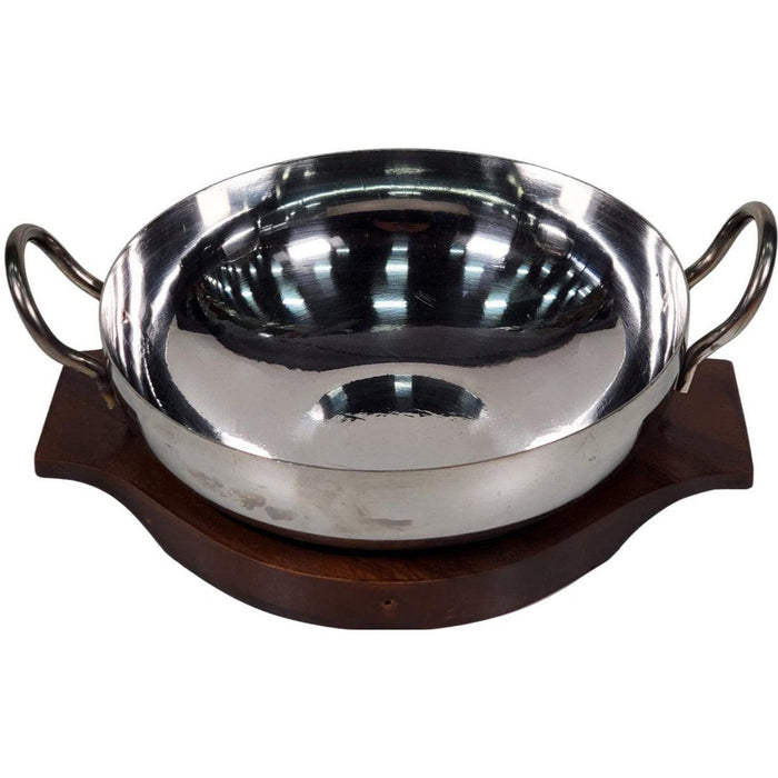 CLR - Pro-Kitchen - Karahi Steel & Wood Base - 1 Kg