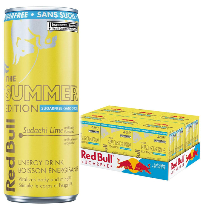 Red Bull - Summer Edition - Sugar Free - Cans - 4pk