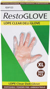 Stellar/RestoGlove - LDPE Clear Deli Glove - X Large